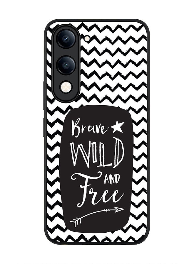 For vivo Y29s 5G / Y19s 5G Case,Slim fit Camera Protection, Shockproof Thin Phone cover  - Brave, Wild And Free
